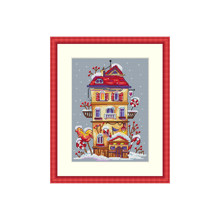 (image for) Winter House Counted Cross Stitch Kit